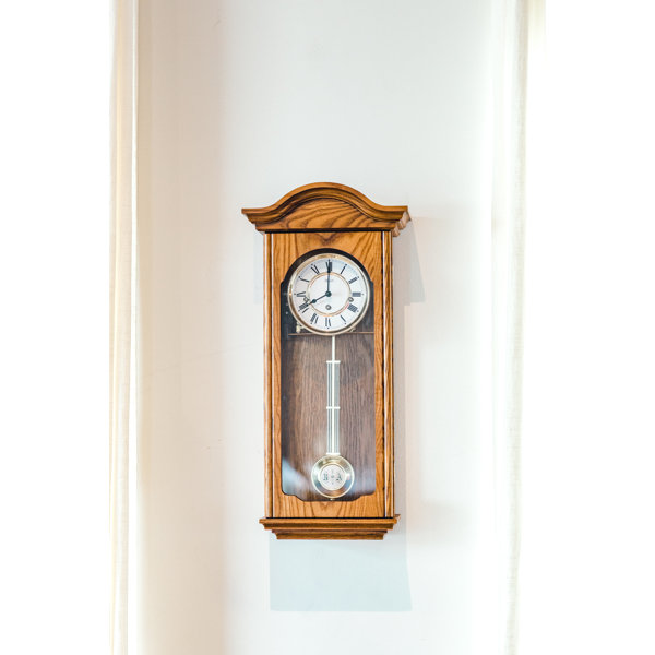 Hermle Clocks Brooke Wood Wall Clock & Reviews Wayfair